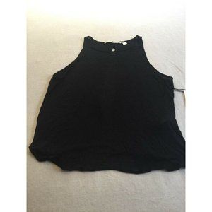 NWT Dakota Collective Black Open Back Shirt l